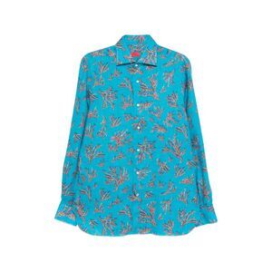 Isaia Blue Shirts Men